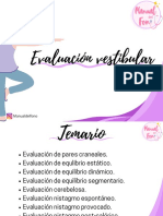 Evaluación Vestibular