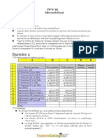 Série D'exercices N°1 - Informatique TP Excel - 9ème (2012-2013) Mlle JINA-1