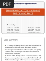 Facts about the case study of sundaram clayton tqm picture