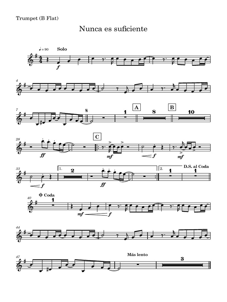 04 Trumpet (B Flat) Nunca Es Suficiente PDF