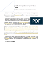 MINEM sustenta su posición ante proyecto de Ley que impulsa la masificación de gas natural REV. 06.10.22