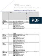 Planificare Limba Moderna 2 Engleza Clasa A VIII A