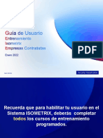 Guía de Usuario - Entrenamiento ISOMETRIX Contratistas V2