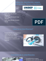 Esterilización, desinfección y asepsia mediante agentes químicos, físicos y mecánicos