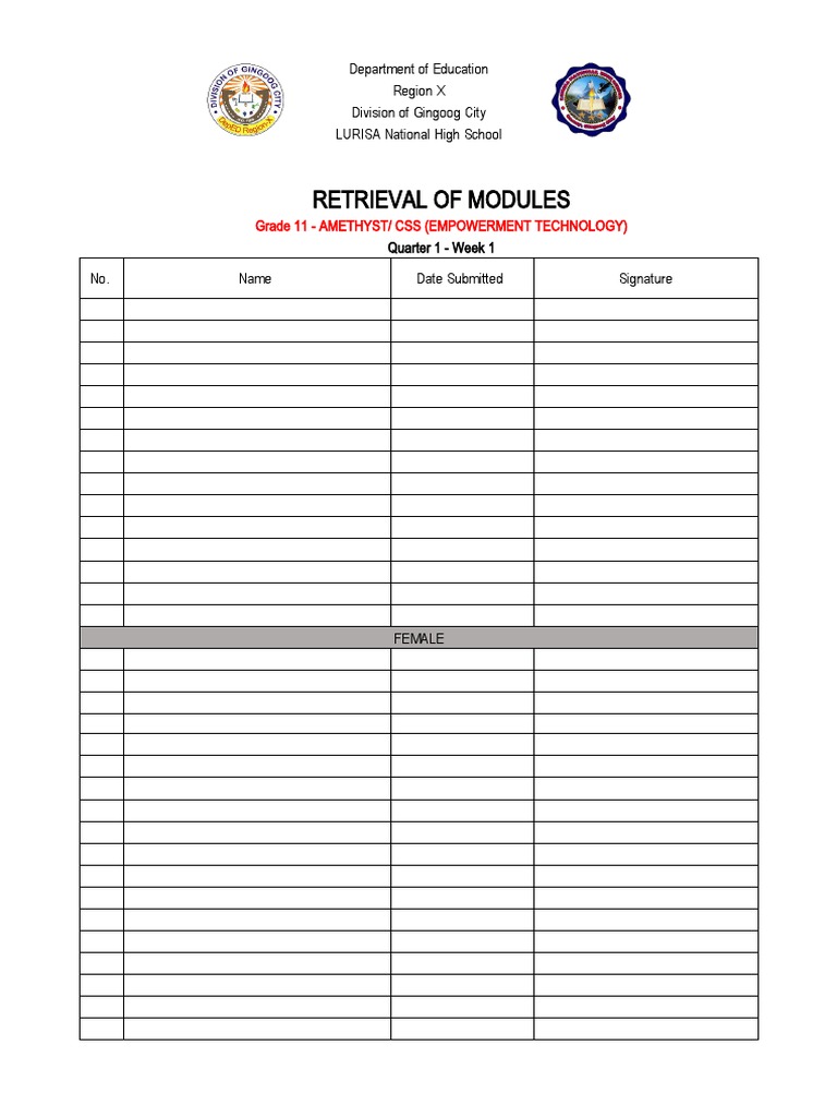 Distribution of Modules PDF