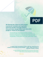 Levantando Las Voces de La Sociedad Civil para Promover Políticas de Cobertura Sanitaria Universal - CONSULTA JUNIO 2022 - #UHC2030