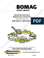 Bomag BPR 50, BPR 50 D, BPR 55, BPR 55 D, BPR 60 D, BPR 65, BPR 65 D Operators and Maintenance Manual