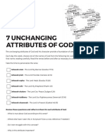 7 Unchanging Attributes of God
