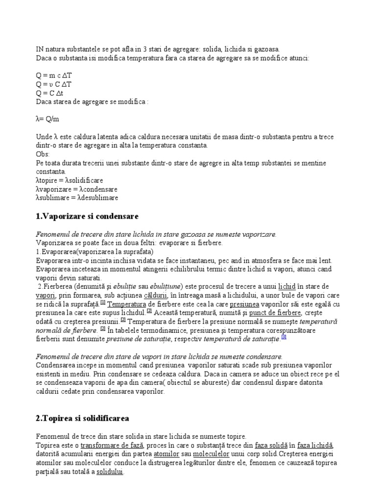 5termodinamica Transformarilor Starilor De Agregare