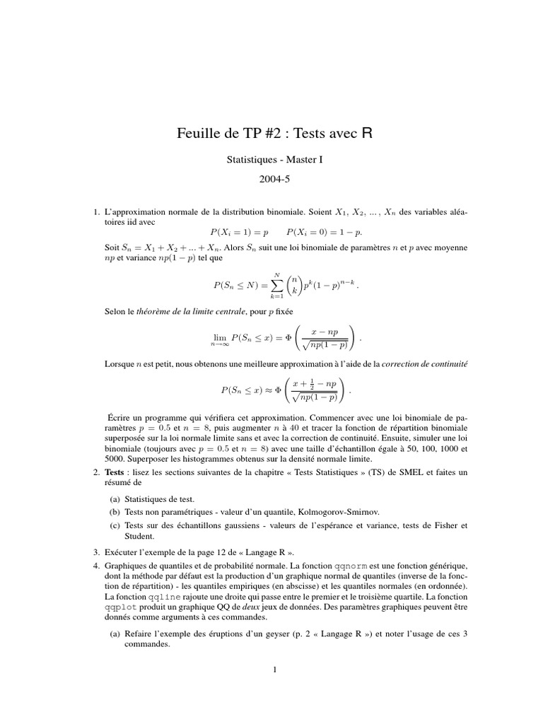Tp 2 descargar gratis pdf loi normale quantile