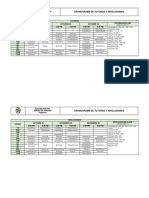 Cronograma de Tutorías y Nivelaciones Iv Periodo 2022