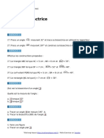 Bissectrice Exercices Maths 6eme Corriges en PDF en Sixieme