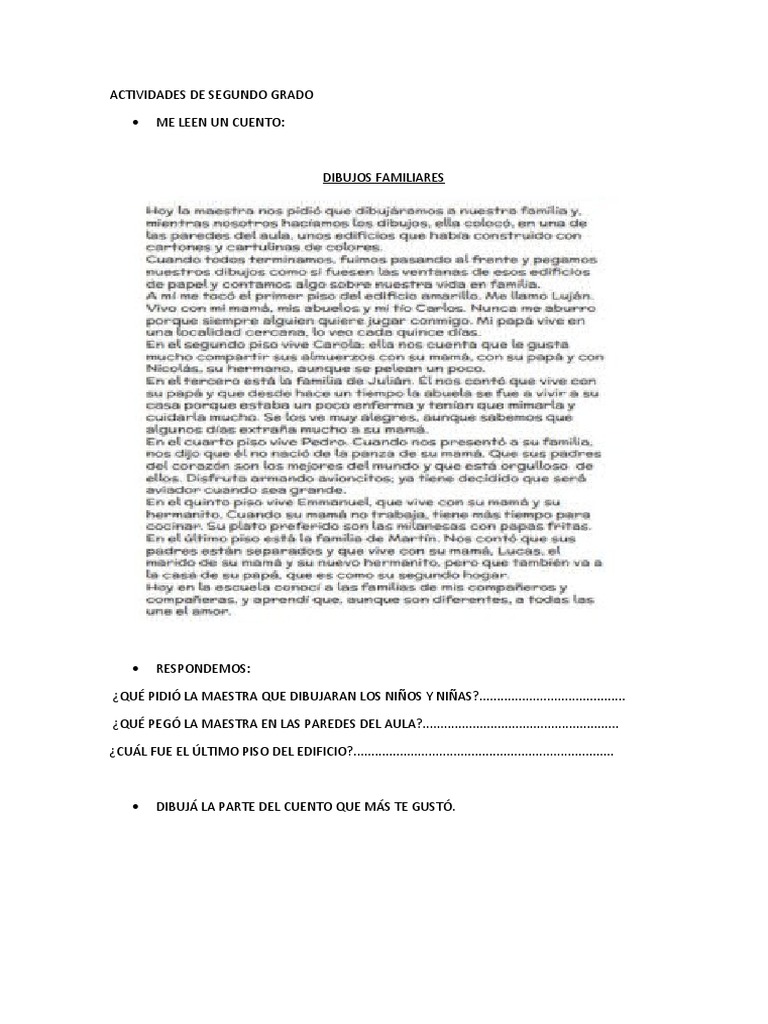 Actividades 2° - 2 | PDF | Estudios de idiomas extranjeros