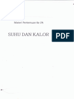 Materi Pertemuan Ke 14 SUHU DAN KALOR