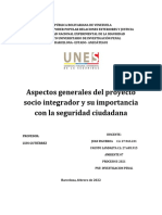 Aspecto de Proyecto Socio Integrador