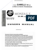 Garelli Monza GT Owners Maintenance Instruction ManuaL