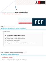 Tema 1.1 - A Economia Como Ciência Social