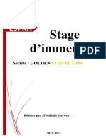Rapport de Stage Confection