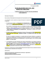 Resultados evaluación conocimientos puesto Inspector Tributario