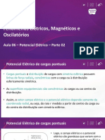 Potencial elétrico de cargas pontuais e sistemas de cargas