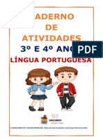 Caderno de Atividades 3º e 4º Anos de Língua Portuguesa