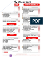 Carta Chifa Ah Chau May 2022