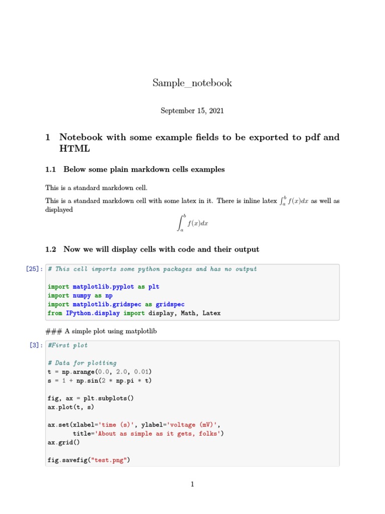 7 Sample - Notebook - With - Code - Cells | Download Free PDF ...