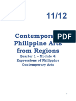 1st Quarter Module 4 On Contemporary Philippine Arts From The Regions (1st Quarter)