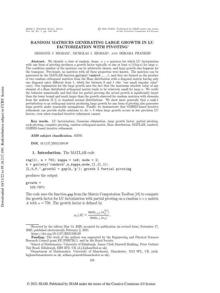 Estudiar Growth Factor | PDF | Matrix (Mathematics) | Algebra