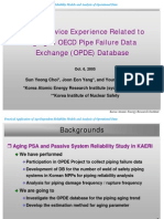 Piping Service Experience Related To Aging in OECD Pipe Failure Data Exchange (OPDE) Database