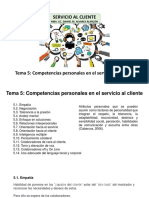 Tema 5. Competencias Personales en El Servicio Al Cliente