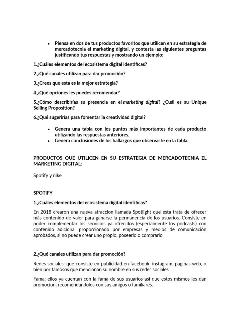 Actividad 1 | PDF | Marketing | Publicidad digital