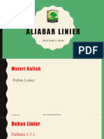 Kuliah 3 Aljabar Linier 2018