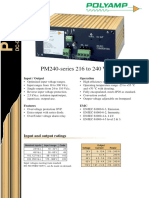 PM240-series 216 To 240 W: Input and Output Ratings