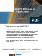 Materi 2 Mekanisme Transaksi Di Pasar Modal