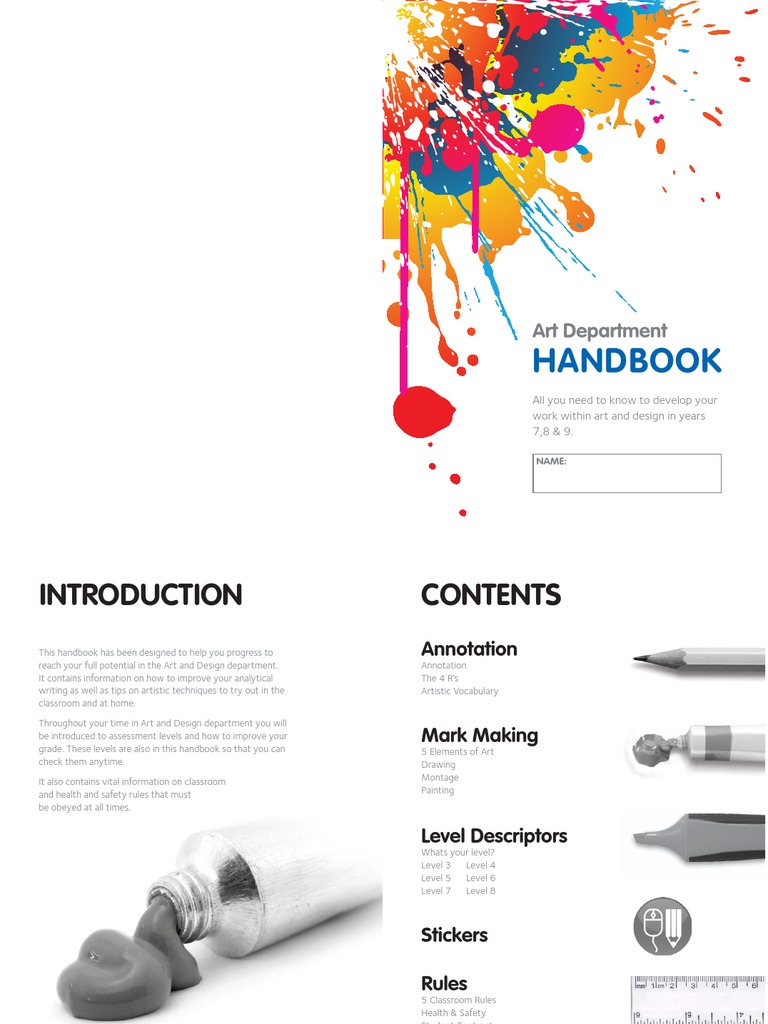 Handbook KS3 B | PDF | Drawing | Intention