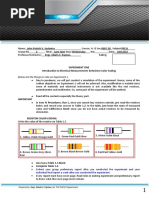 Resistor Color Code and Measurement Guide | PDF | Resistor ...