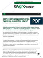 Los Fideicomisos Agropecuarios en Argentina