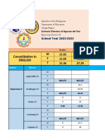 Esperanza II - Division Diagnostic Test 2022-2023