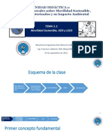 TEMA 1.1 Movilidad Sostenible, ODS y LEDS