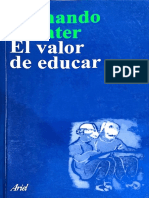 El Valor de Educar de Fernando Savater (Pp. 21-35)