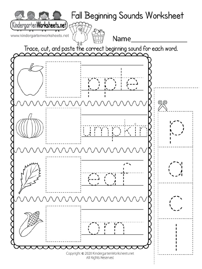 Fall Word Worksheet | PDF