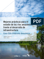 Mejores Prácticas para El Estudio de Los Ríos Amazónicos Frente Al Desarrollo de Infraestructura. Caso EIA-d Hidrovía Amazónica - CITA-UTEC