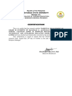 Certificate of Statistician