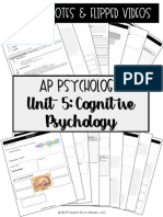 U5 Cognitive Psychology Student Notes AP Psychology