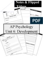 U7 Development Student Flipped Notes For AP Psychology
