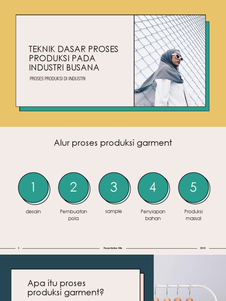 Proses produksi busana dengan teknologi modern