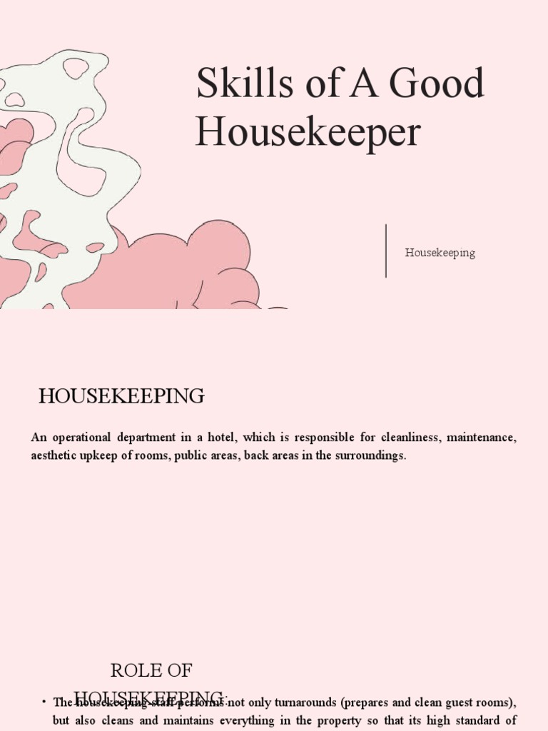 15 BASIC SKILLS YOU NEED TO BE A GOOD HOUSEKEEPER visual data 2