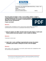 S.A. 1 - Mudança de Comportamento 1 - Maria Eliane Lopes Da Costa