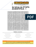 Sopa de Letras de Etapa Precientifica - 1